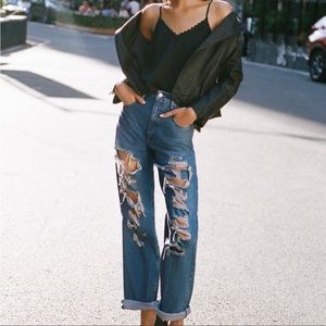 Anthropologie Pilcro The Joey High Rise Straight Leg Jeans 28